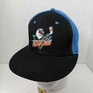 San Diego Gulls Hockey Trucker Hat Snapback Black Blue Mesh OSFM Sixth Man AHL